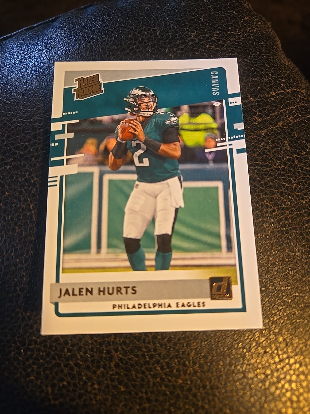 2020 Panini Donruss - Rated Rookie Jalen Hurts #314 Canvas Bronze (RC)
