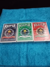 Keeper Playing Cards Decks Red Green Blue Set Magic Cardistry Ellusionist New