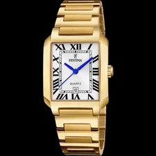 Festina Elegant White Dial Gold Stainless Women's Watch F20680/1