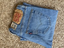 Levi's Premium 501 Straight Denim Jeans Button Fly 5-Pocket