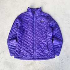 The North Face Thermoball Diamond Quilted Purple Puffer Jacket Womens Size Large