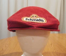VINTAGE  SCHMIDT'S BEER  BERET  STYLE  HAT