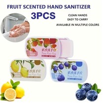 Fruit Scented Foaming Paper Soap + Travel Case - 150 pcs -Lemon Blueberry Strawb
