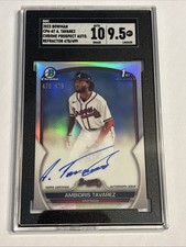 2023 Bowman Chrome Auto Refractor /499 Ambioris Tavarez - Atlanta Braves- CPA-AT