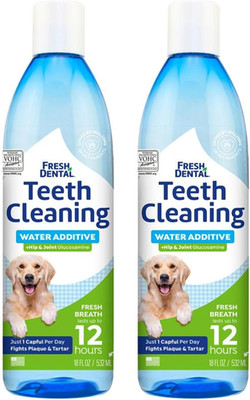 Fresh Dental Dental Health Solution + Hip & Joint for Dogs - 2-Pack, 18Oz Each -