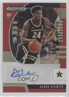 2020 Panini Prizm Draft Picks Prospect Red /199 Aaron Nesmith Rookie Auto RC y8h