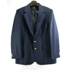 Vintage Imperial By Haggar Mens Blazer 38 21 pit to pit Navy Gold Buttons USA