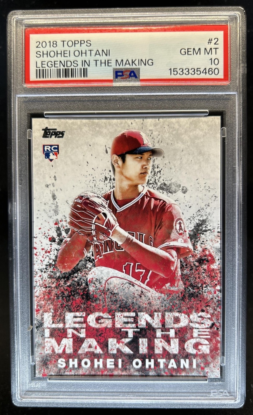 2018 Topps Shohei Ohtani Legends in the Making RC #LITM-2 Angels PSA 10 GEM MINT