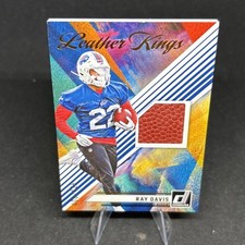 2024 Panini Donruss Football Ray Davis Leather Kings Patch /425 RC Sick Patch