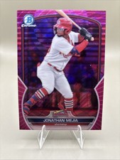 2023 Bowman Chrome Prospect Jonathan Mejia BCP197 Fuchsia Vapor Ref /199 (RC)