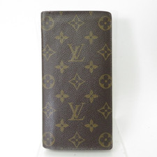 Authentic LOUIS VUITTON Monogram Portefeuille Brazza Long Wallet F 54272