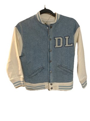 DL 1961 Varsity Bomber Jean Jacket Size S MSRP $135 ( Sold Out)