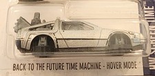 Hot Wheels 1/64 Die Cast Car Back To The Future Time Machine Hover Mode DeLorean