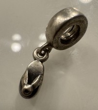 Pandora ALE S925 Sterling Silver Quartz Flip Flop Dangle Charm - Genuine