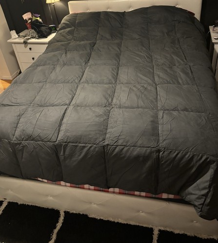 90x90 Inch Queen Size Dark Grey Down Comforter SEALED New In Box