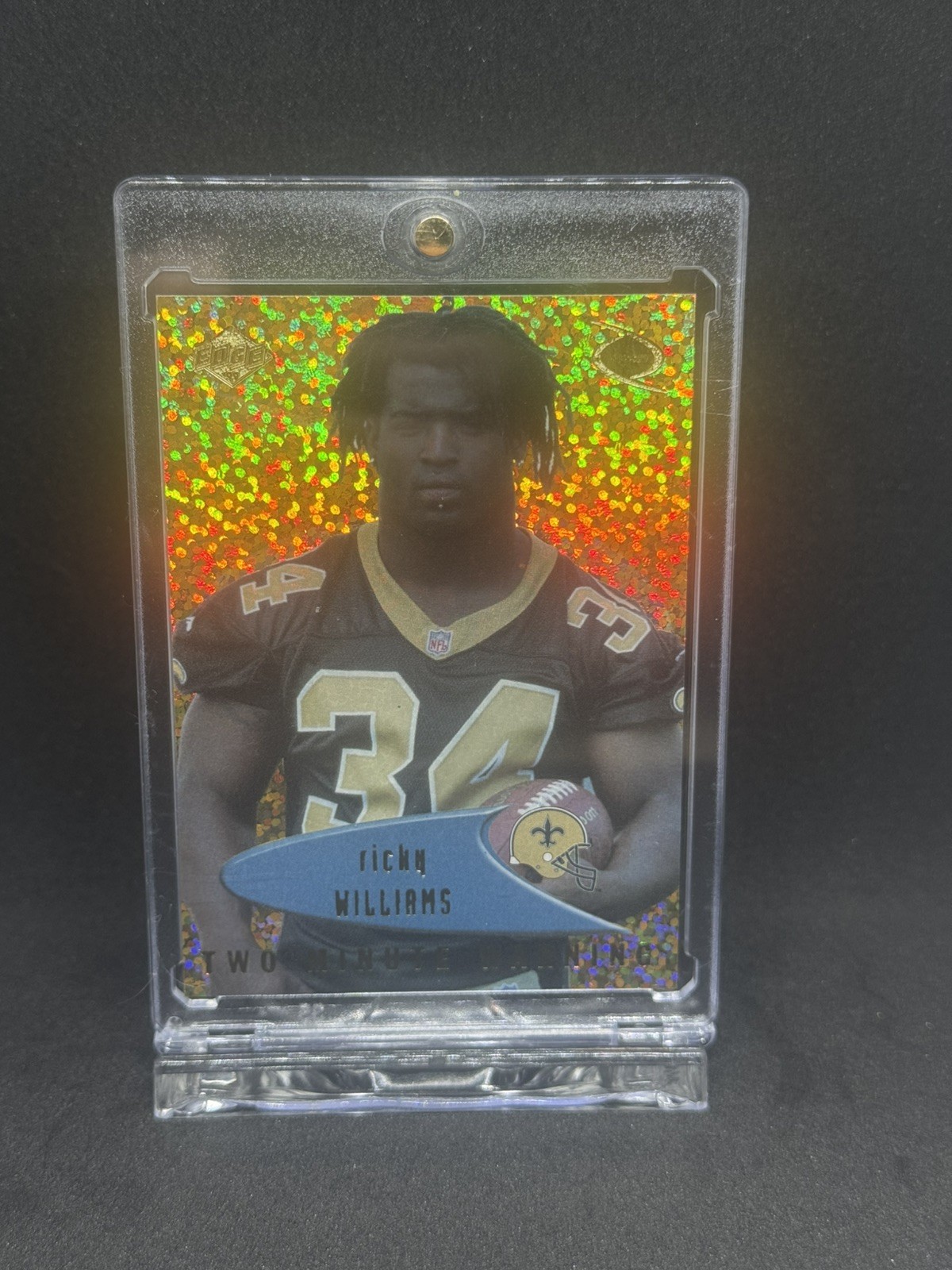 1999 Collector's Edge RICKY WILLIAMS Two Minute Warning Rookie #192 Gold 72/100