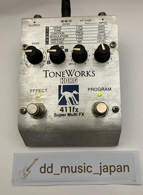 Korg ToneWorks 411fx Super Multi FX Guitar Effect Pedal Used Tested