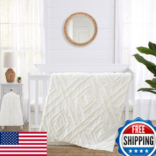 Sweet Jojo Designs 4-Piece Baby Crib Bedding Set 100 Cotton Off White Boho Chic