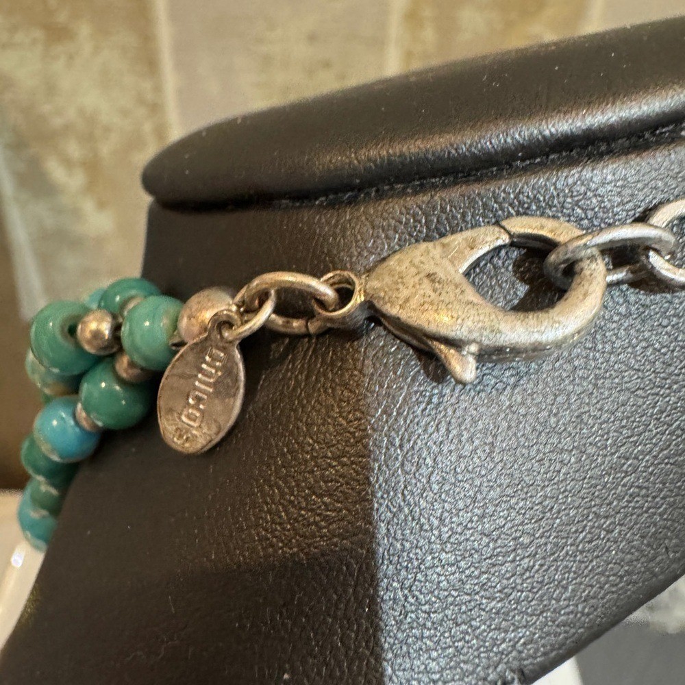 Chico's stunning adjustable  layered Turquoise mu… - image 3