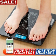 Scales Electronic 180KG Digital Bathroom LCD Display Home Body Fat BMI Monitor