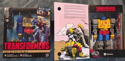 Hasbro Transformers Grimlock & Wheelie and 40th Anniversary Comics Grimlock