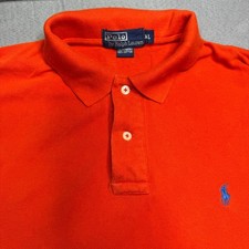 Polo Ralph Lauren Polo Shirt Mens XL Orange Classic Fit Pony Logo Short Sleeve