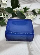 Cobalt Blue Glass Knapping Block | 3.12lb Casting Glass Brick | Flint Knapping 