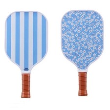 NWT Sakar 13mm Pickleball Paddle Double Sided USA Approved Blue Daisy Graphite