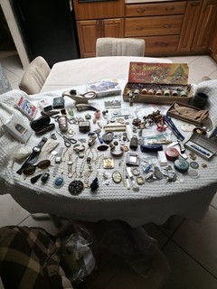 Huge Junk Drawer Antique Vintage Treasures Lot Estate