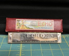 Vintage M. Hohner Echo Harmonica 8362/32 G C Germany