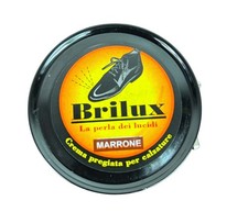 Brilux Shoe Cream Polish - Marrone Brown - Professional Leather Restorer