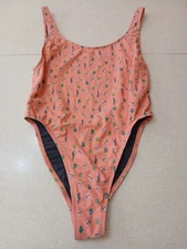 Jolyn Swimsuit Gigi One-Piece XL Coral Pink Llamas Cactus
