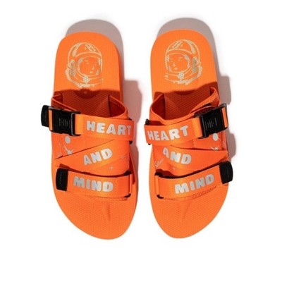Billionaire Boys Club Orange sandals BB Space Walker II slide men 13 beach y2k