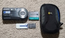 Sony Cyber-shot DSC-P150 Digital Camera - Black Used, Good Condition Tested