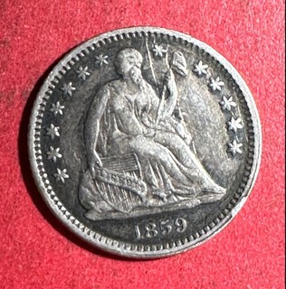 1859O US Seated LIBERTY Half Dime! "New Orleans" Mint! Choice VF! Old US Coin!