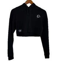 Theoutfit Brand, Black Cropped Hoodie, Sz: XS