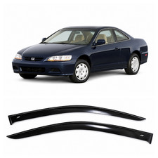 Tape-on Window Visors Rain Guards Fit Honda Accord Coupe 1998-02 Wind Deflectors