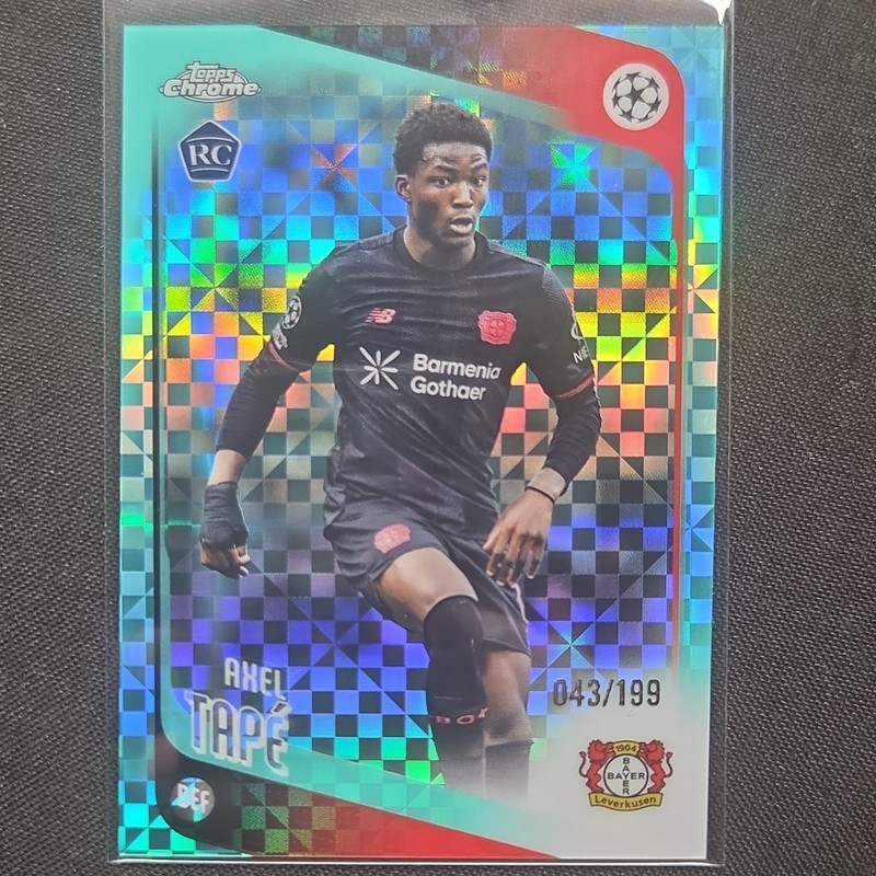 Topps Chrome UEFA Champions League Axel Tapé RC #9 Bayer 04 Leverkusen /199