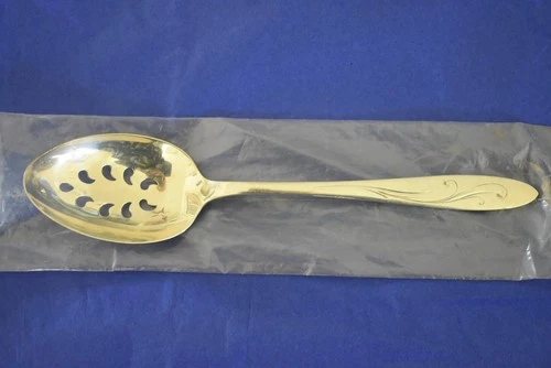Awakening by Towle Sterling Silver Serving Spoon Pierced 9-Hole Custom 8 1/2"