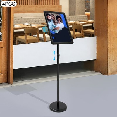 4 Packs 45*33 cm Adjustable Sign Holder Floor Standing Poster Stand for Retail