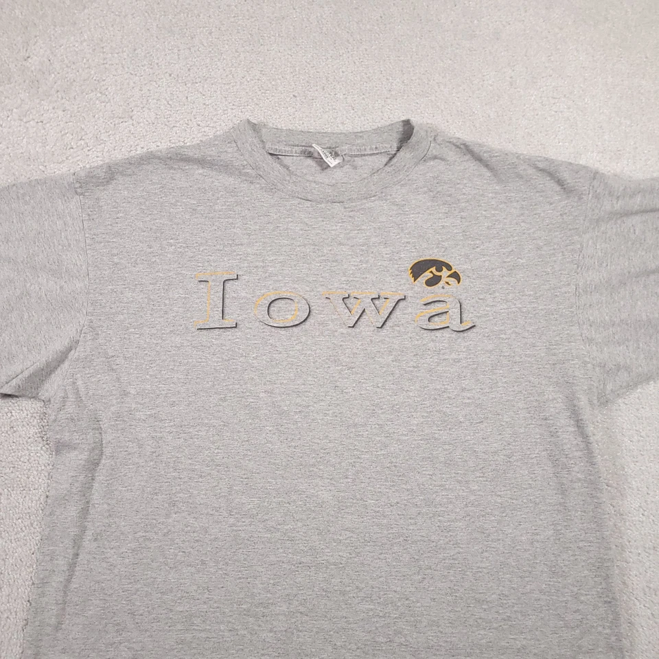 Vintage 90s Starter Iowa Hawkeyes NCAA Graphic T-Shirt Mens Large Made In USA - Image 3 of 4