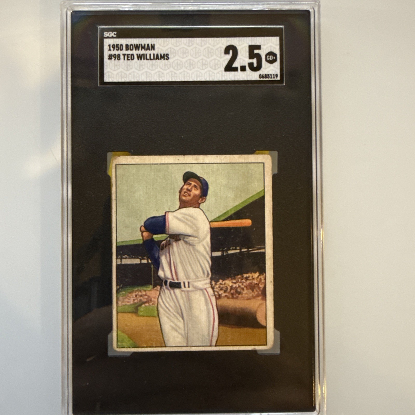 1950 Bowman Ted Williams #98 SGC 2.5 GOOD PLUS