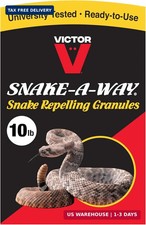 Victor Snake-A-Way Outdoor Snake Repellent Granules for Yard, 10 lb