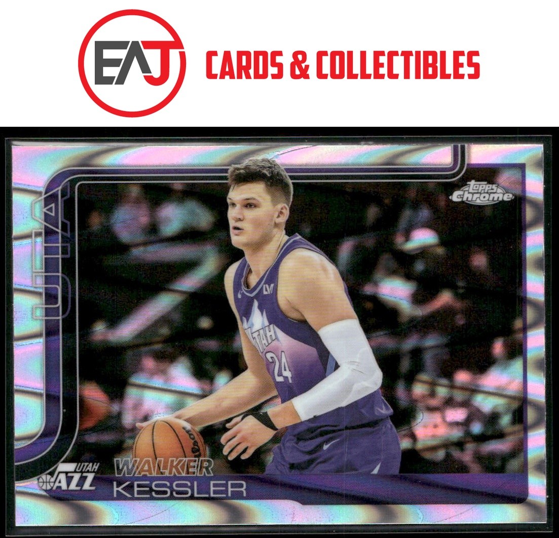 Walker Kessler 2025-26 Topps Chrome RayWave Refractor #205 Utah Jazz