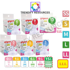 Nipples Pigeon Baby Wide Neck Bottle Teats Peristaltic Plus Nipples