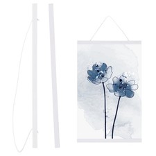 Magnetic Poster Hanger Frame, 20" Wooden Magnet Canvas , White