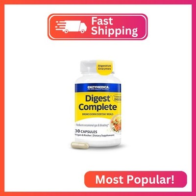 Enzymedica Digest Complete - Digestive Enzyme Supplement for Women & Men, Enzyme
