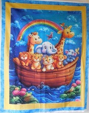 Ark Adventure one Fabric Panel 100 cotton by Marshall Dry Goods