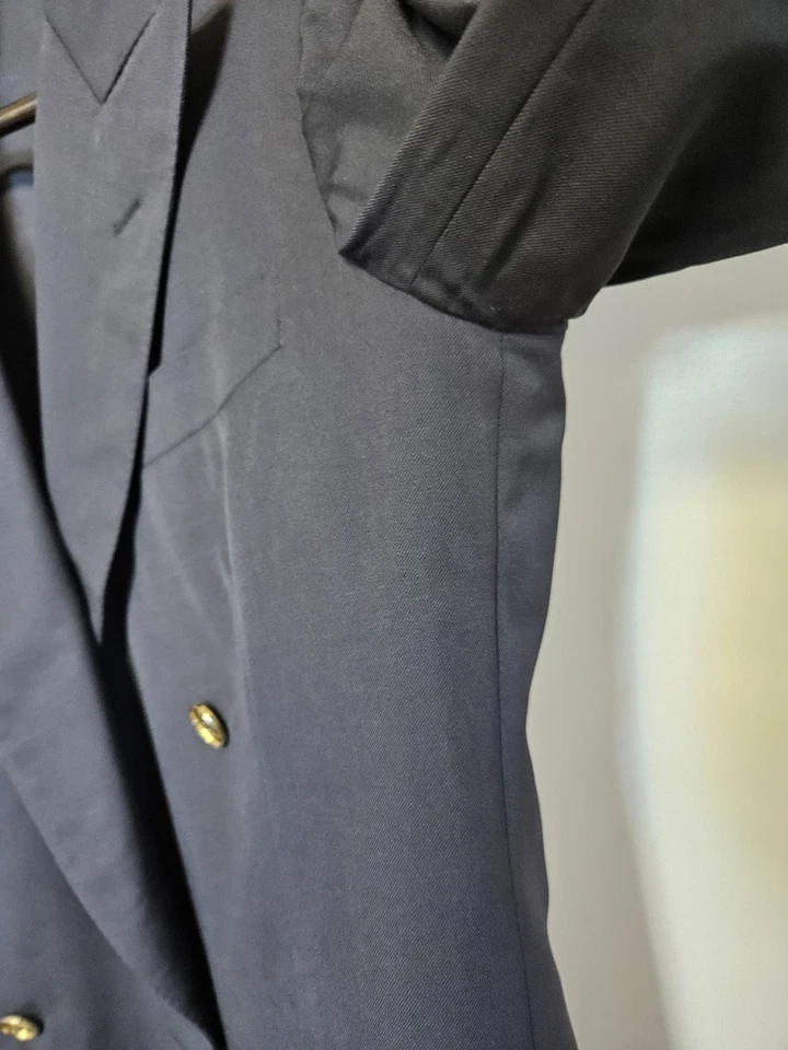 Blazer Gucci negro vintage años 70 100 % lana para mujer talla pequeña Foto 4 de 4