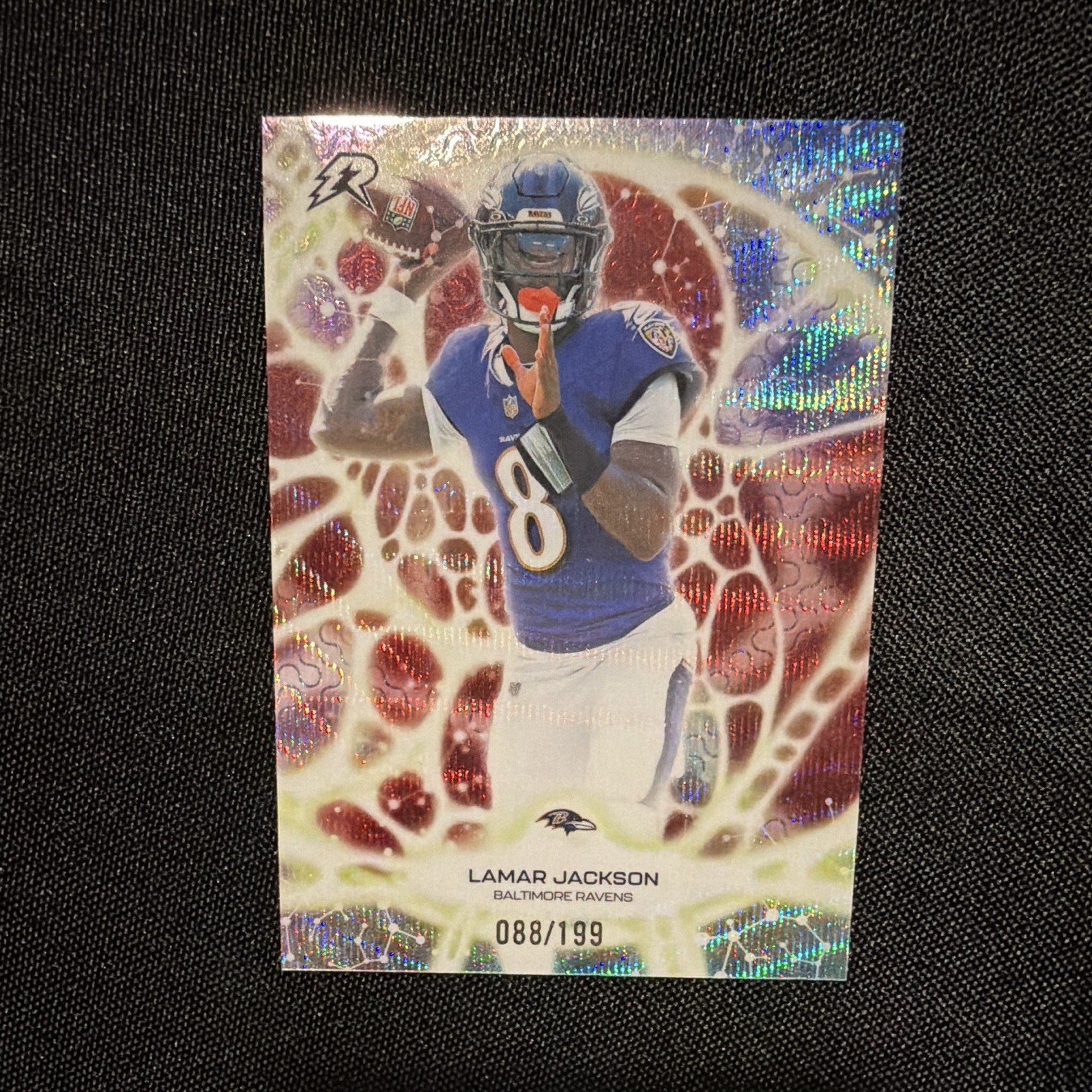 Topps 2026 Lamar Jackson Protonyx Insert #PT-25 Baltimore Ravens /199